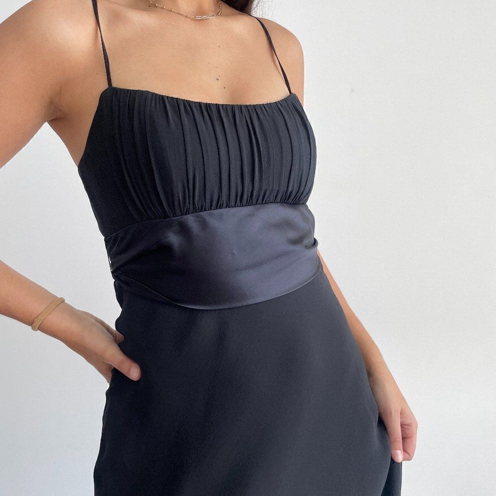Vintage Y2K 100% silk black evening dress - Picture 6 of 11